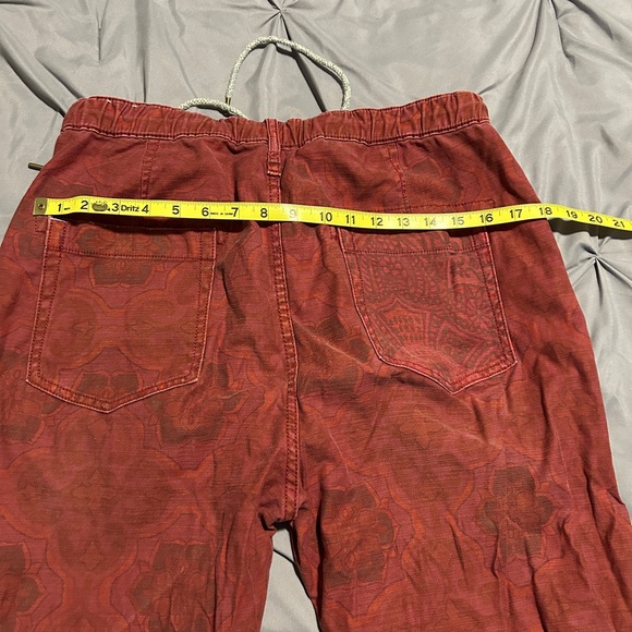 Red Patterned Pants pilcro - Picture 6 of 7